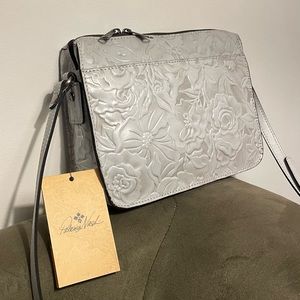 Patricia Nash Nazaire Top Zip Leather Crossbody NWT